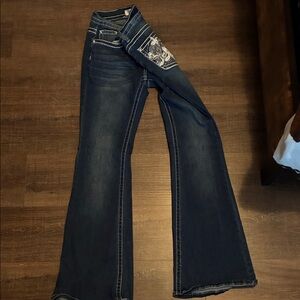 Women's Blue Flared Jeans